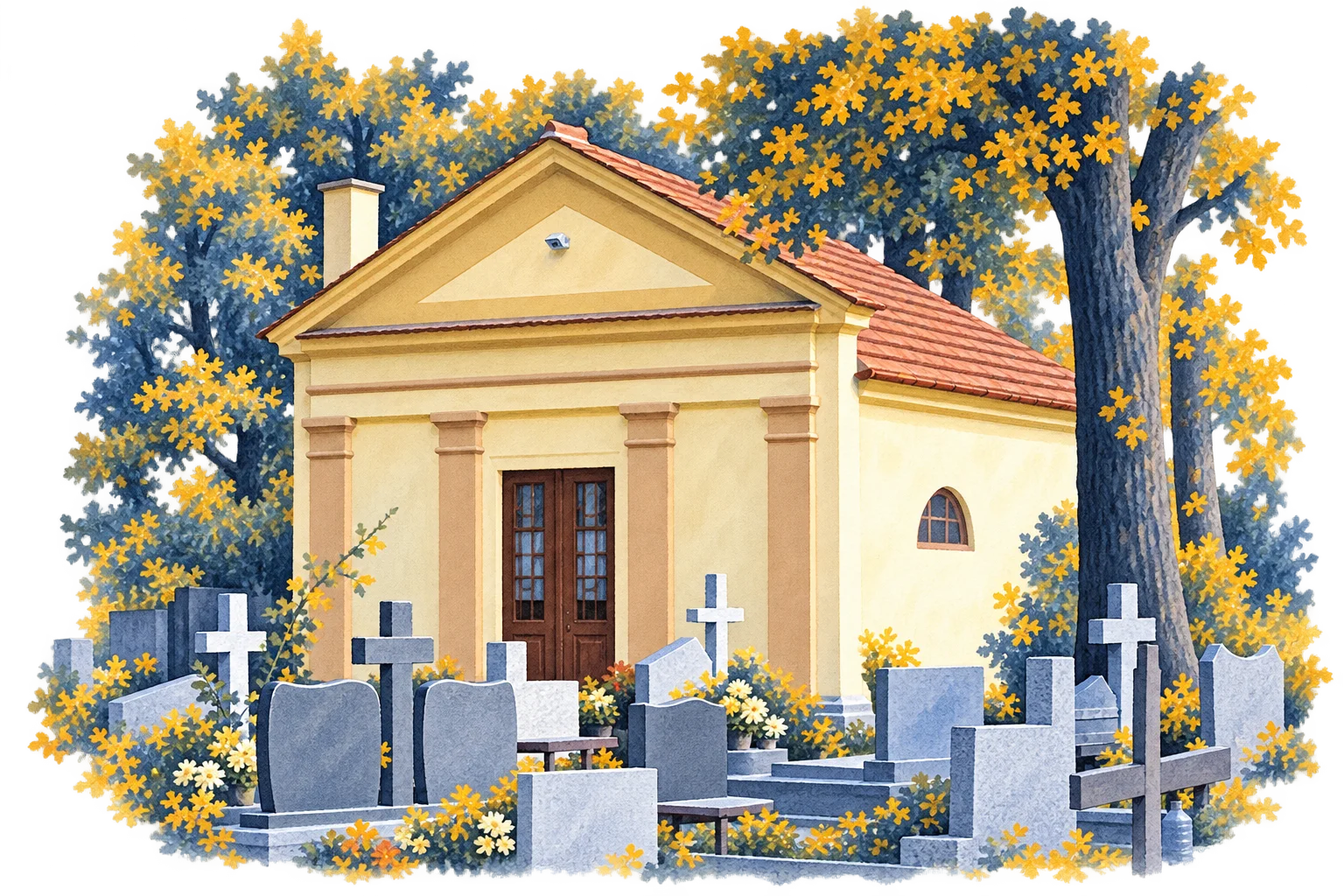 Cmentarz przy kościele św. Józefa w Bystrzycy Dolnej - ilustracja