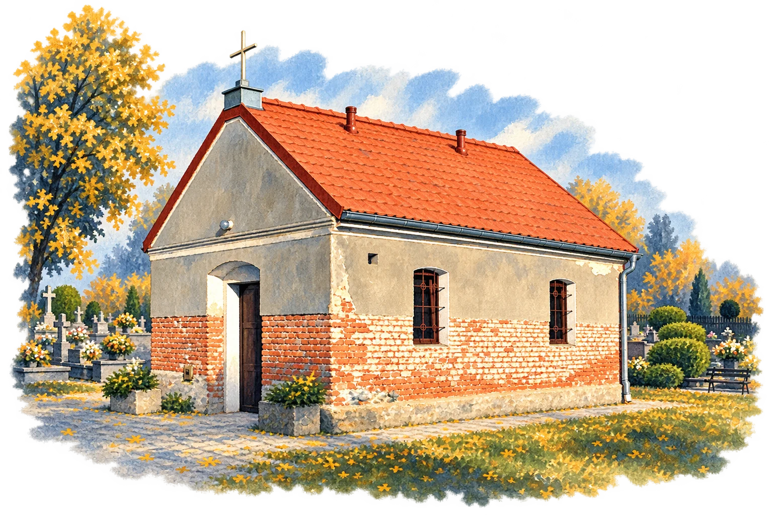 Cmentarz parafialny w Imbramowicach - ilustracja