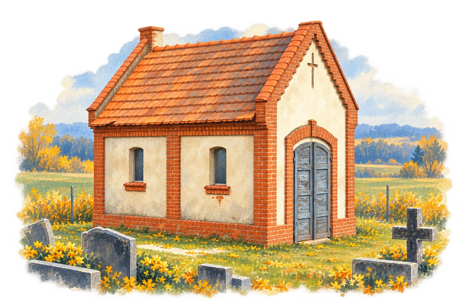 Cmentarz parafialny w Pożarzysku - ilustracja