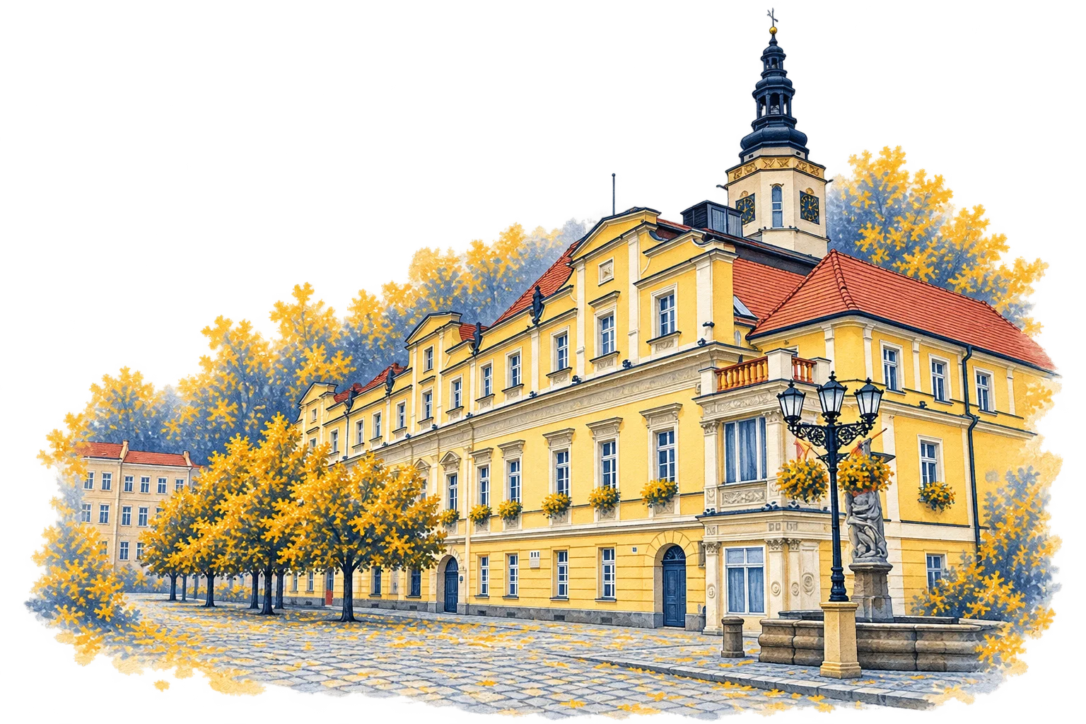 Ratusz w Świdnicy - ilustracja